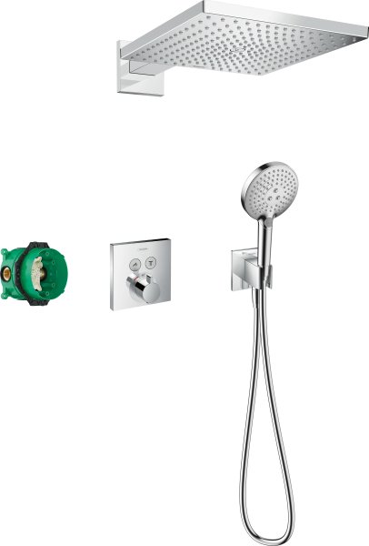 Hansgrohe Raindance E Shower System 300 1jet with Showerselect Square - Chrome