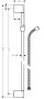 Hansgrohe Unica Shower Rail Crometta 90cm with Metaflex Shower Hose 160cm - Chrome