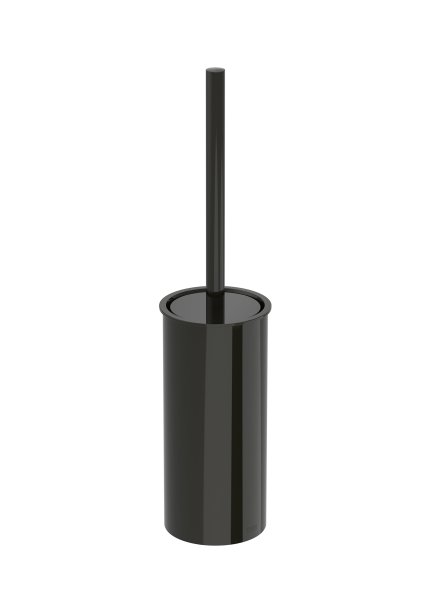 Roca Tempo Floor Standing Toilet Brush Holder - Titanium Black