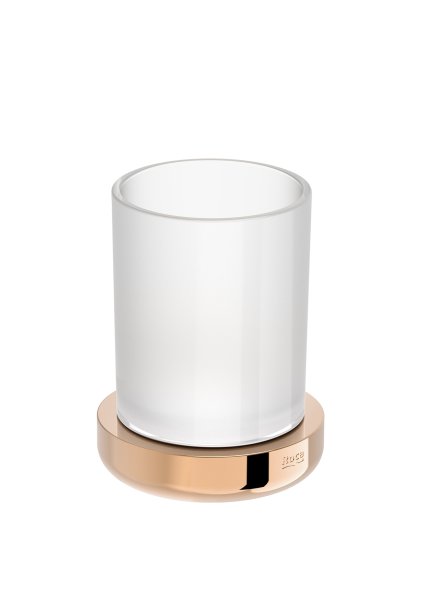 Roca Tempo Toilet Roll Holder with Shelf - Rose Gold