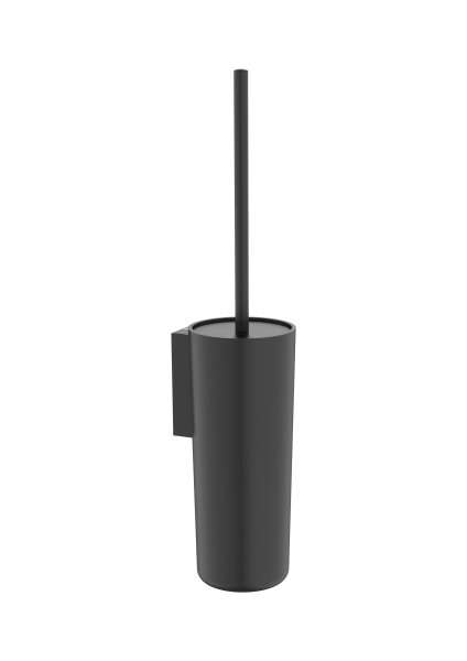 Roca Sonata Wall-Mounted Toilet Brush Holder - Matt Black