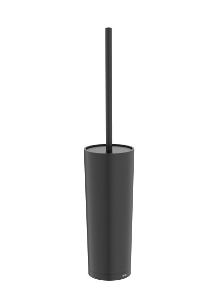 Roca Sonata Floor Standing Toilet Brush Holder - Matt Black