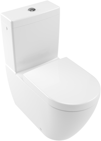 Villeroy & Boch Subway 2.0 Close-Coupled Rimless Washdown Toilet Suite with Directflush - White Alpin