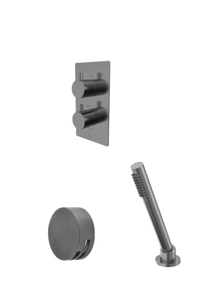 Tavistock Quantum Dual Function Shower Valve with Bath Filler & Handset - Gunmetal