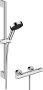 Hansgrohe Pulsify Select S Shower System 105 3jet Relaxation Ecosmart with Ecostat Fine, Shower Bar 65cm & Accessories - Chrome