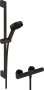 Hansgrohe Pulsify Select S Shower System 105 3jet Relaxation Ecosmart with Ecostat Fine, Shower Bar 65cm & Accessories - Matt Black