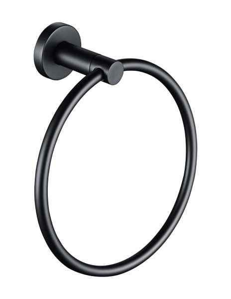 The White Space Capita Towel Ring - Black