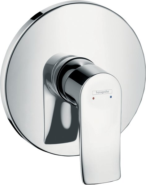 Hansgrohe Metris Single Lever Manual Shower Mixer Round for Concealed Installation - Chrome