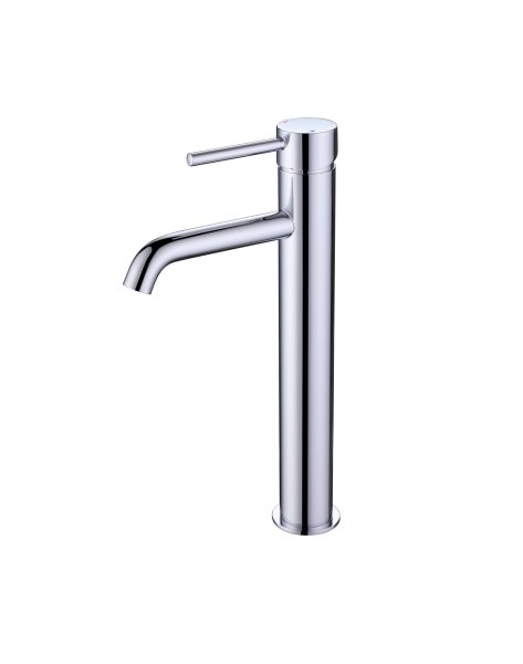 The White Space Pin Lux Tall Mono Basin Mixer - Chrome