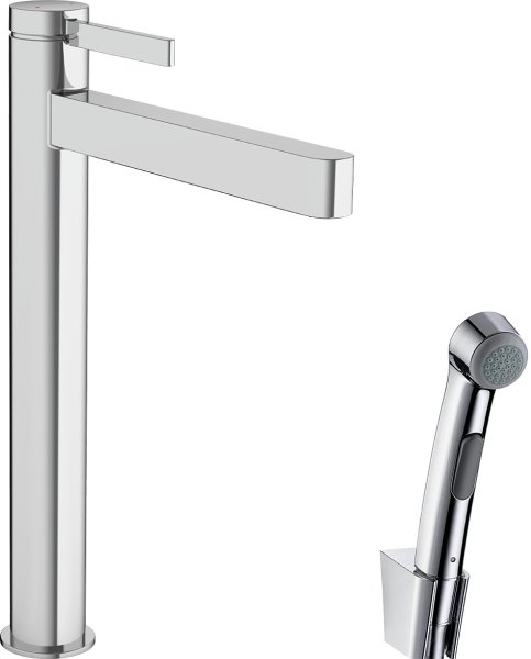 Hansgrohe Finoris Single Lever Basin Mixer 260 with Bidette Hand Shower & Shower Hose 160cm