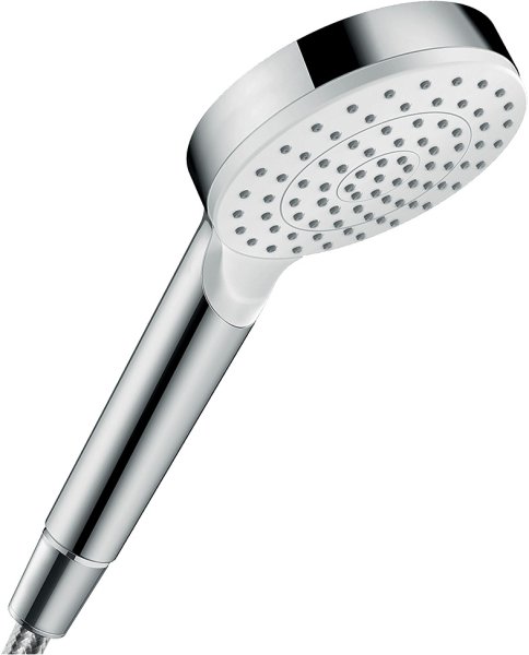 Hansgrohe Crometta Hand Shower 100 1jet Ecosmart+ - White/Chrome