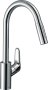 Hansgrohe Focus M41 Single Lever Kitchen Mixer 240 Ecosmart with Pull-Out Spray, 2 Spray Modes - Chrome