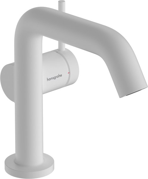 Hansgrohe Tecturis S Single Lever Basin Mixer 110 Fine Coolstart Ecosmart+ without Waste Set - Matt White