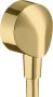 Hansgrohe Fixfit Wall Outlet E Without Non-Return Valve - Polished Gold-Optic