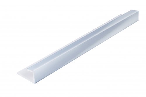 Zest Pvc End U Cap Trims for Use with 1000/10mm Panels - 2400mm x 11mm - Silver