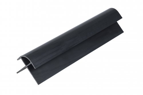 Zest Pvc External Corner Trims for Use with 1000/10mm Panels - 2400mm x 11mm - Black