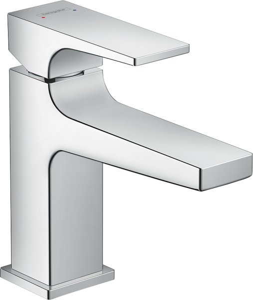 Hansgrohe Metropol Single Lever Basin Mixer 100 with Lever Handle for Handrinse Basins with Push-Open Waste Set