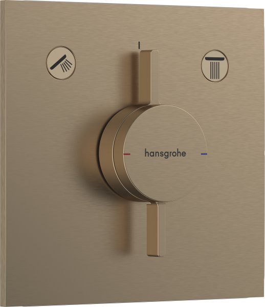 Hansgrohe Duoturn E Mixer for Concealed Installation for 2 Functions - Brushed Bronze