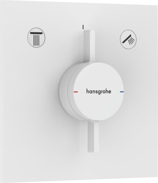 Hansgrohe Duoturn E Mixer for Concealed Installation for 2 Functions - Matt White