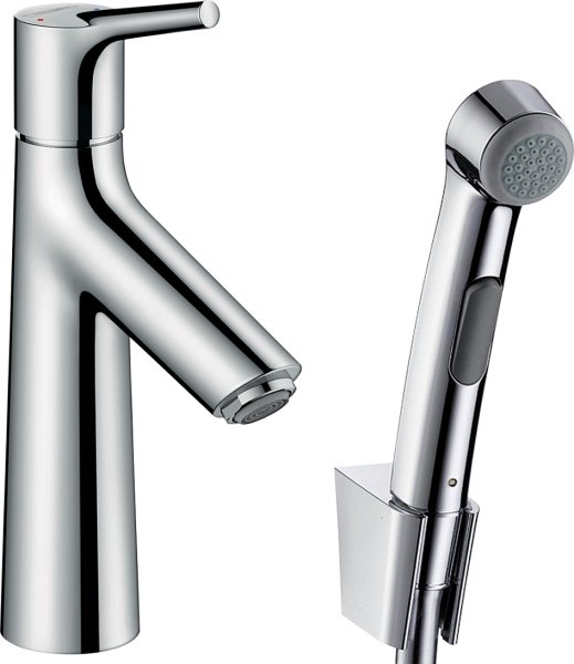 Hansgrohe Talis S Single Lever Basin Mixer with Bidet Spray & Shower Hose 160cm