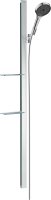 Hansgrohe Rainfinity Shower Set 130 3jet with Shower Bar 150cm & Shelves - Chrome