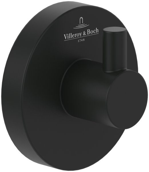 Villeroy & Boch Elements Tender Single Robe Hook - Matt Black