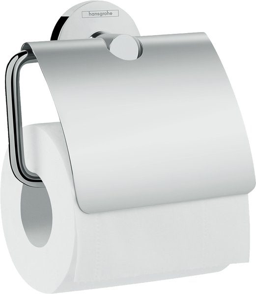 Hansgrohe Logis Universal Toilet Roll Holder with Cover - Chrome