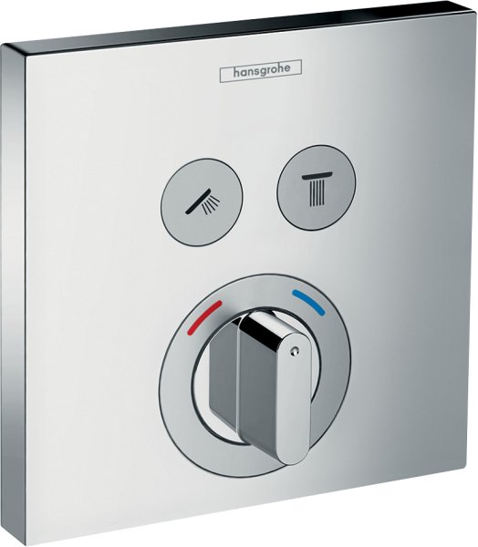 Hansgrohe Showerselect Mixer for Concealed Installation for 2 Outlets - Chrome