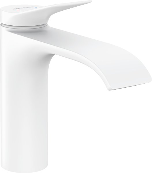 Hansgrohe Vivenis Single Lever Basin Mixer 110 with Pop-Up Waste Set - Matt White