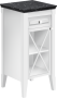 Villeroy & Boch Hommage 450mm Left Hand Hinge Side Cabinet & Worktop - Matt White