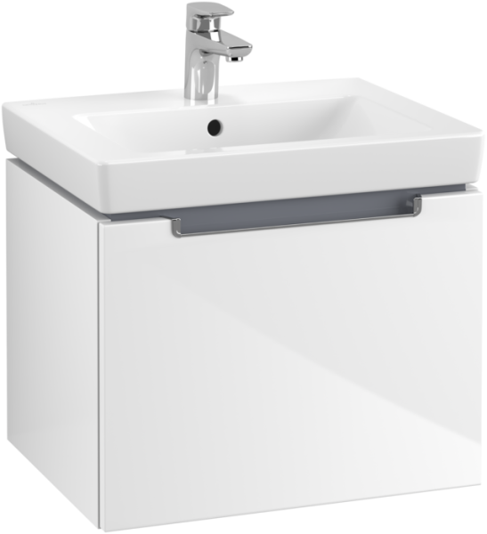 Villeroy & Boch Subway 2.0 550mm 1 Drawer Vanity Unit - Gloss White