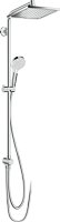 Hansgrohe Crometta E Showerpipe 240 1jet Ecosmart Reno - Chrome