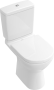 Villeroy & Boch O.Novo Close-Coupled Rimless Washdown Open Back Toilet Suite - White Alpin