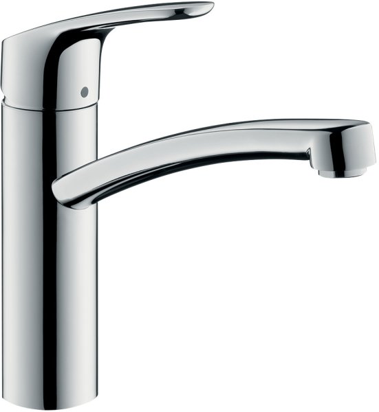 Hansgrohe Focus M41 Single Lever Kitchen Mixer 160, Coolstart, Ecosmart, Single Spray Mode - Chrome