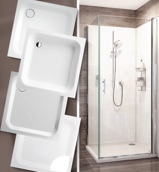 Bette 900 x 600mm Shower Tray & Roman Pivot Enclosure/Side Panel Pack