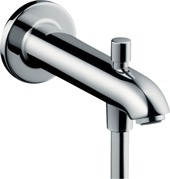 Hansgrohe Bath Spout 22.8 Cm with Diverter Valve - Chrome