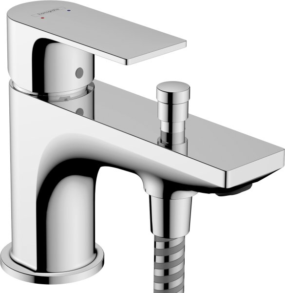 Hansgrohe Rebris E Single Lever Bath & Shower Mixer Monotrou with 2 Flow Rates - Chrome