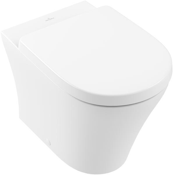 Villeroy & Boch O.Novo Compact Floor-Standing Rimless Washdown Toilet with Directflush - White Alpin