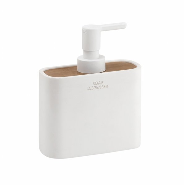 Origins Living Ninfea Soap Dispenser - White/Bamboo