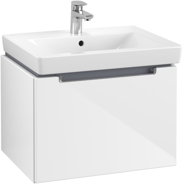 Villeroy & Boch Subway 2.0 600mm 1 Drawer Vanity Unit - Gloss White