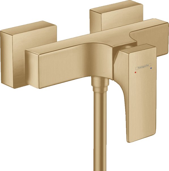 Hansgrohe Metropol Single Lever Manual Shower Mixer for Exposed Installation With Lever Handle - Brushed Bronze