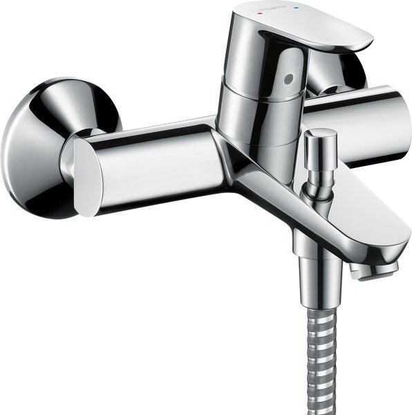 Hansgrohe Focus Single Lever Manual Bath Mixer for Exposed Installation - Chrome