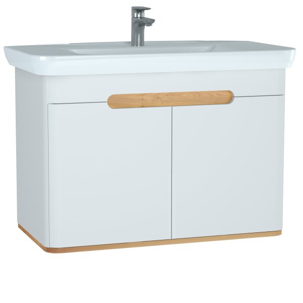 Vitra Sento 1000mm Vanity Unit & Basin - White