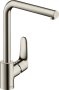 Hansgrohe Focus M41 Single Lever Kitchen Mixer 280 Ecosmart, Single Spray Mode - Stainless Steel Finish