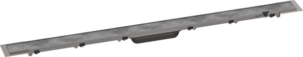 Hansgrohe Raindrain Rock Finish Set Shower Drain 1000mm Cut On Size & Tileable