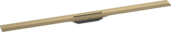 Hansgrohe Raindrain Flex Finish Set Shower Drain 1200mm Cuttable for Wall Mounting - Brushed Bronze