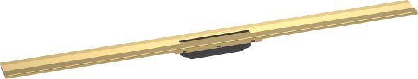 Hansgrohe Raindrain Flex Finish Set Shower Drain 1200mm Cuttable for Wall Mounting - Polished Gold-Optic