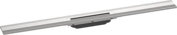 Hansgrohe Raindrain Flex Finish Set Shower Drain 900mm Cuttable for Wall Mounting - Brushed Stainless Steel