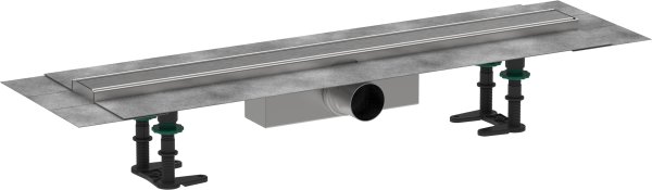 Hansgrohe Raindrain Compact Complete Set Shower Drain 700mm for Standard Installation - Brushed Stainless Steel