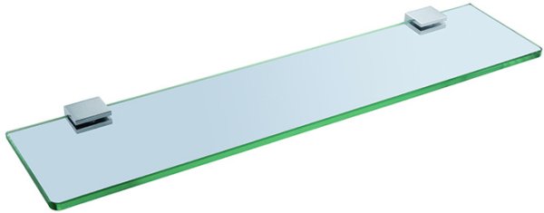 The White Space Legend Glass Shelf - Chrome